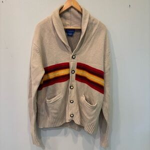 Vintage Pendleton Chief Joseph Lambswool Shaw Cardigan Men’s Medium (FLAWS)